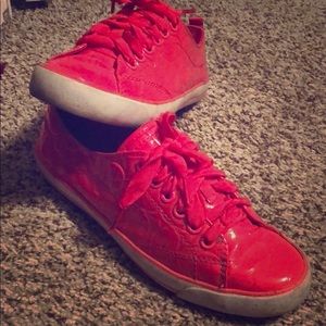 Patent leather Coach sneakers